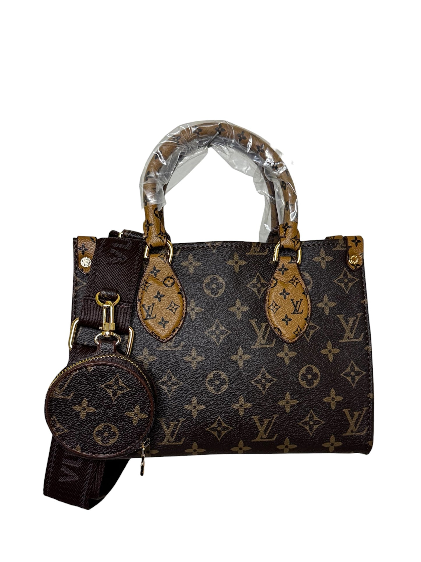 Damen Handtasche trendig & elegant in der Farbe Braun