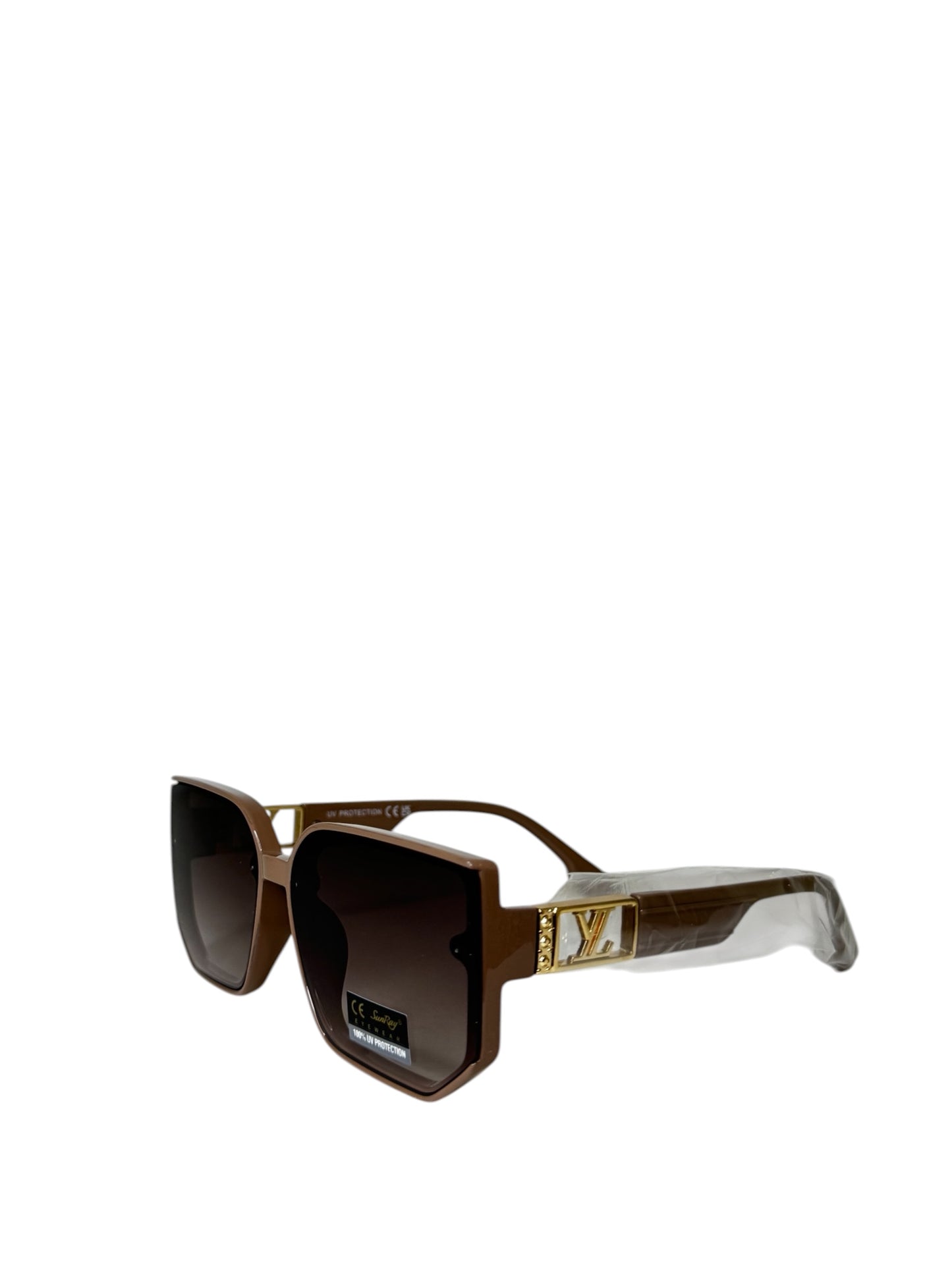 Damen Sonnenbrille trendig & elegant in der Farbe Kaffe/Braun