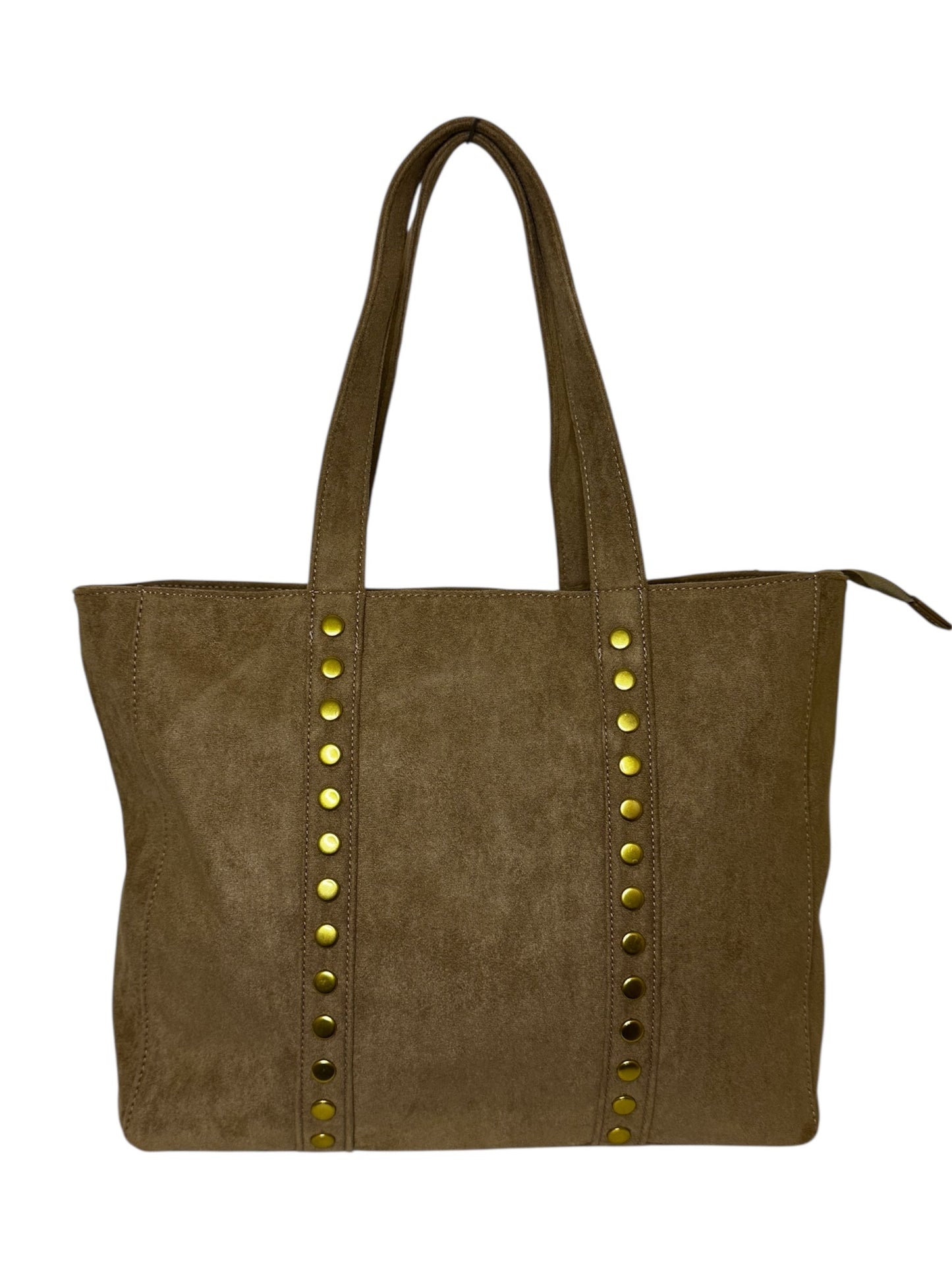 Damen Handtasch trendig & elegant in der Farbe Beige/Kaffee