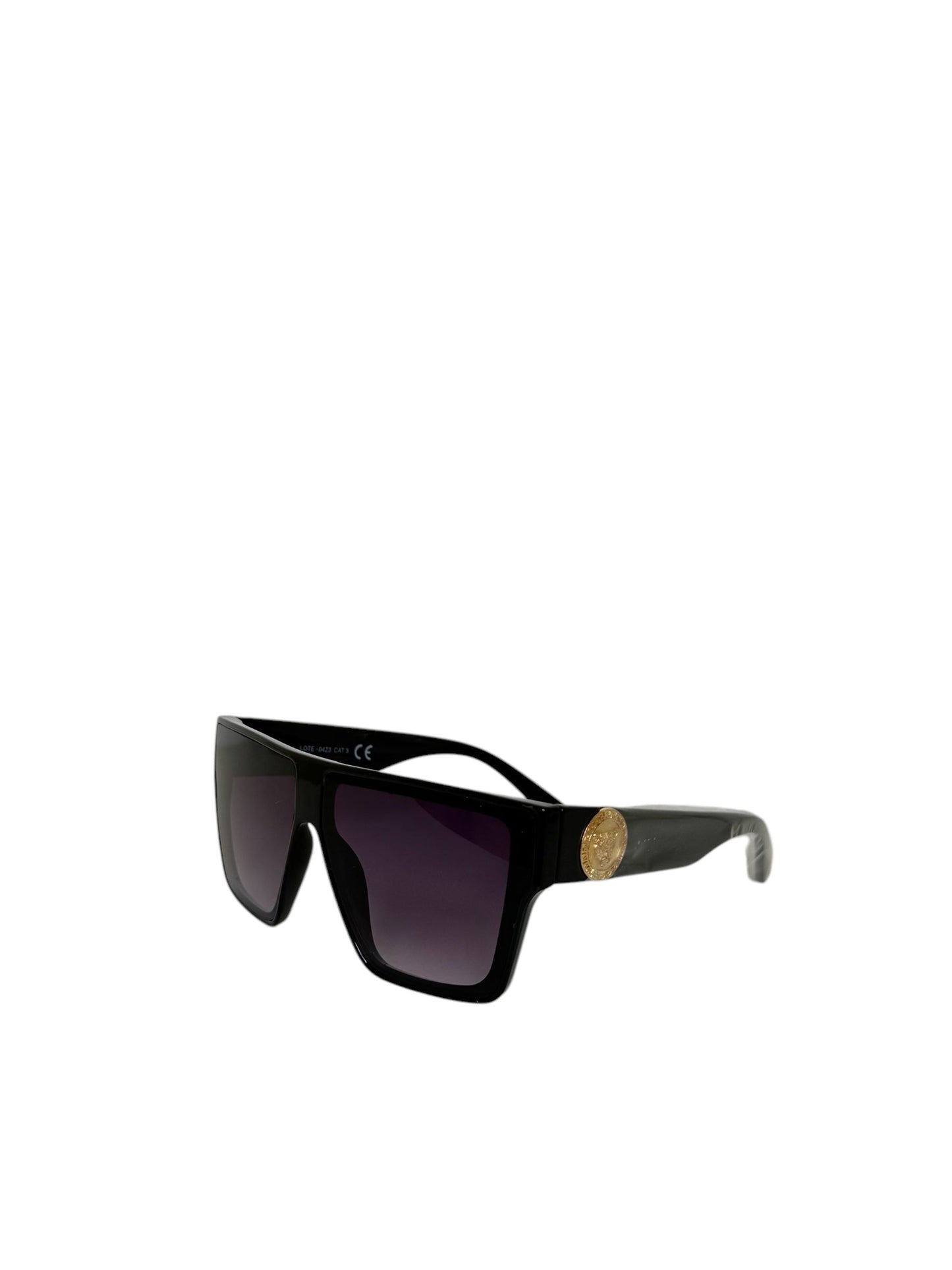 Damen Sonnenbrille trendig & elegant in der Farbe Schwarz