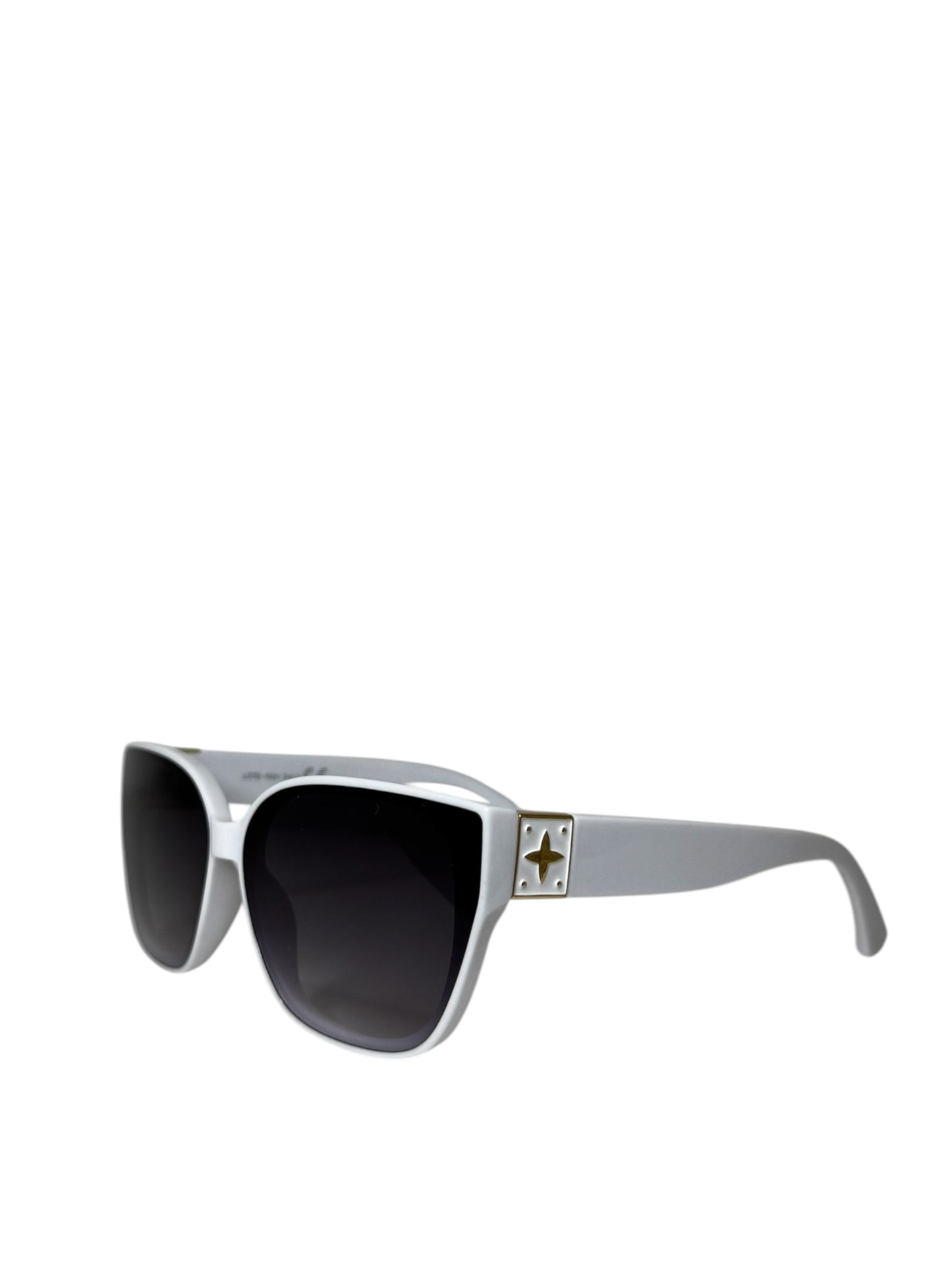 Damen Sonnenbrille trendig & elegant in der Farbe weiß