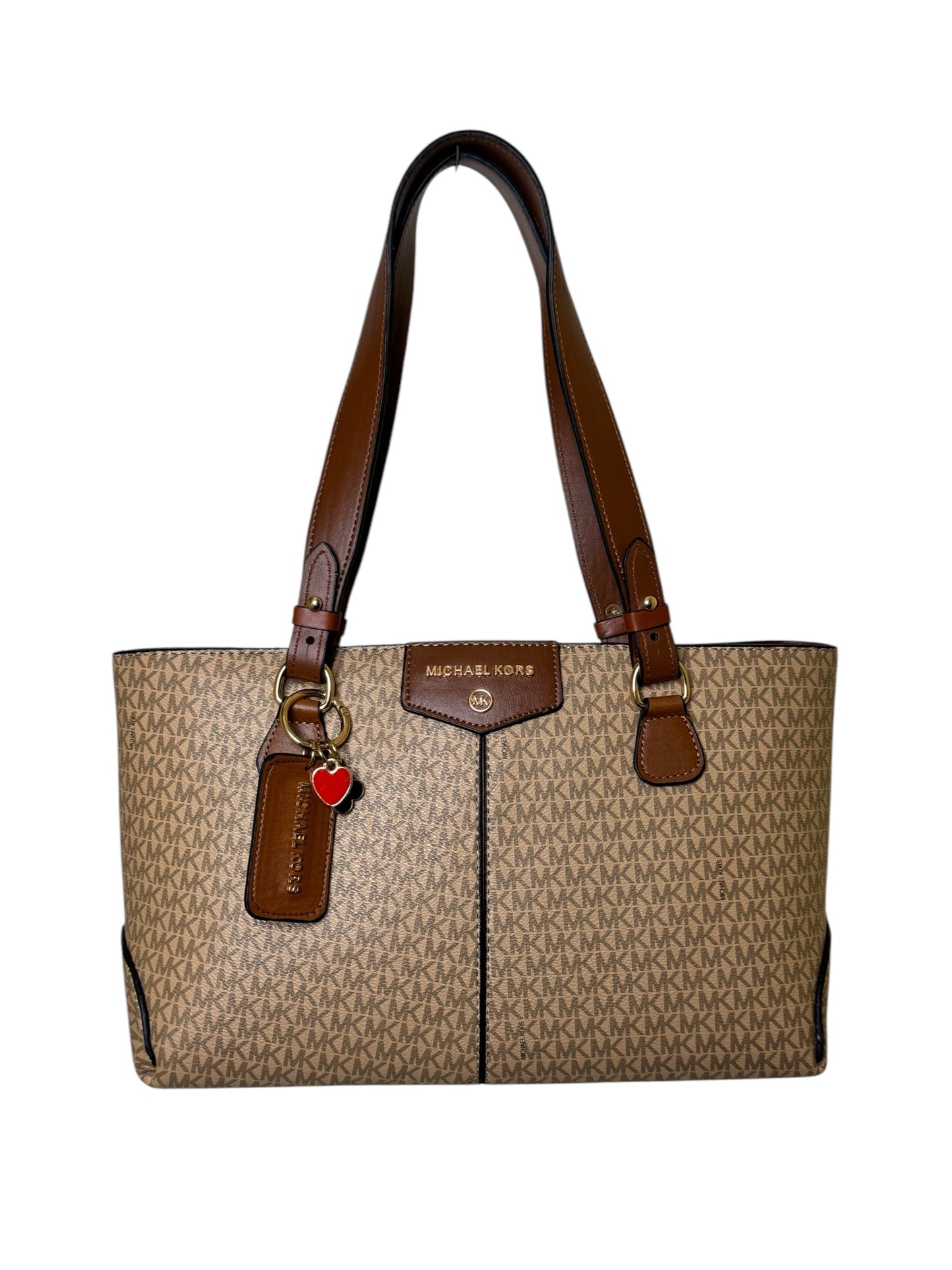 Damen Handtasche trendig & elegant in der Farbe Beige/Braun