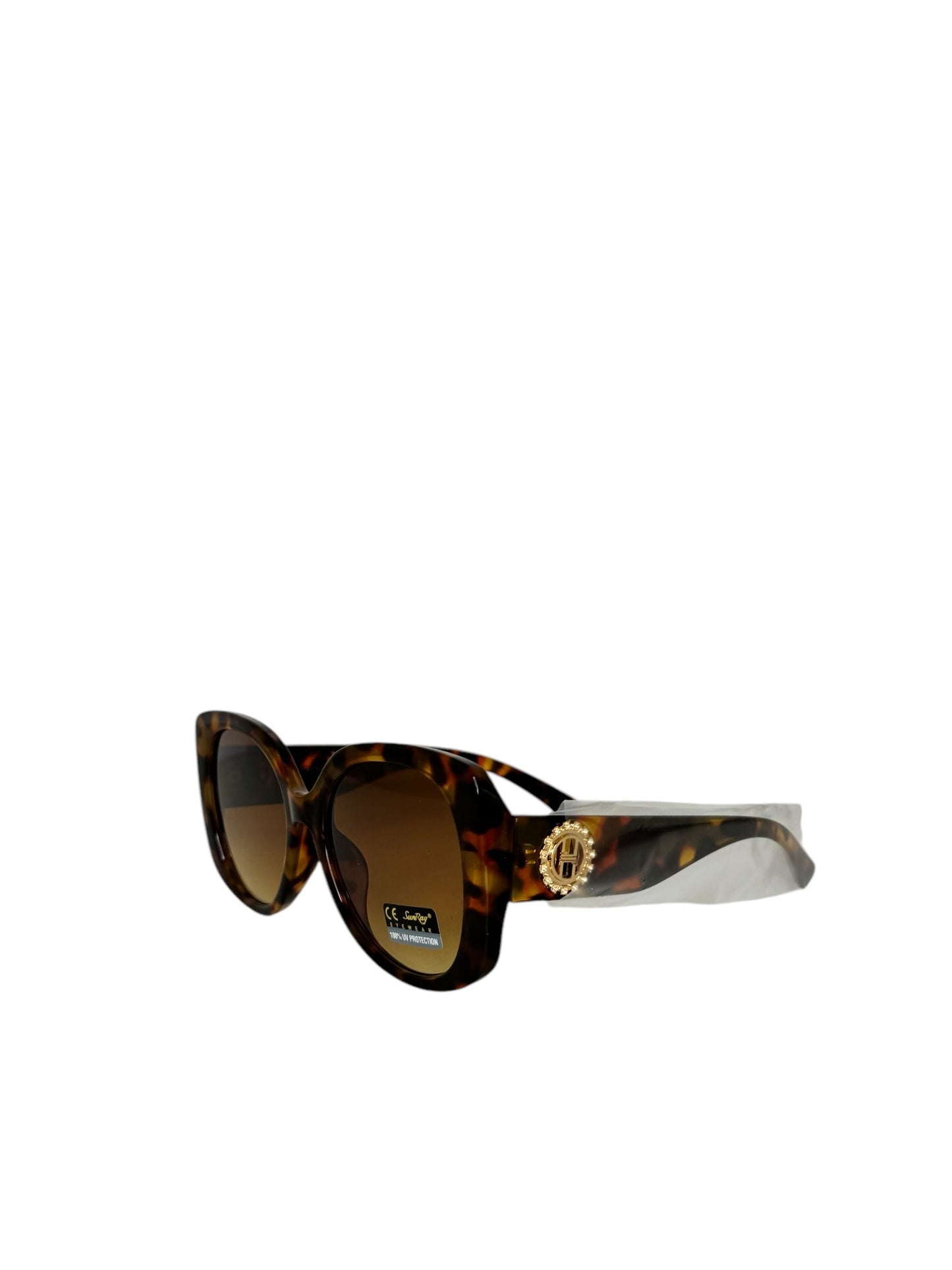 Damen Sonnenbrille trendig & elegant in der Farbe Braun