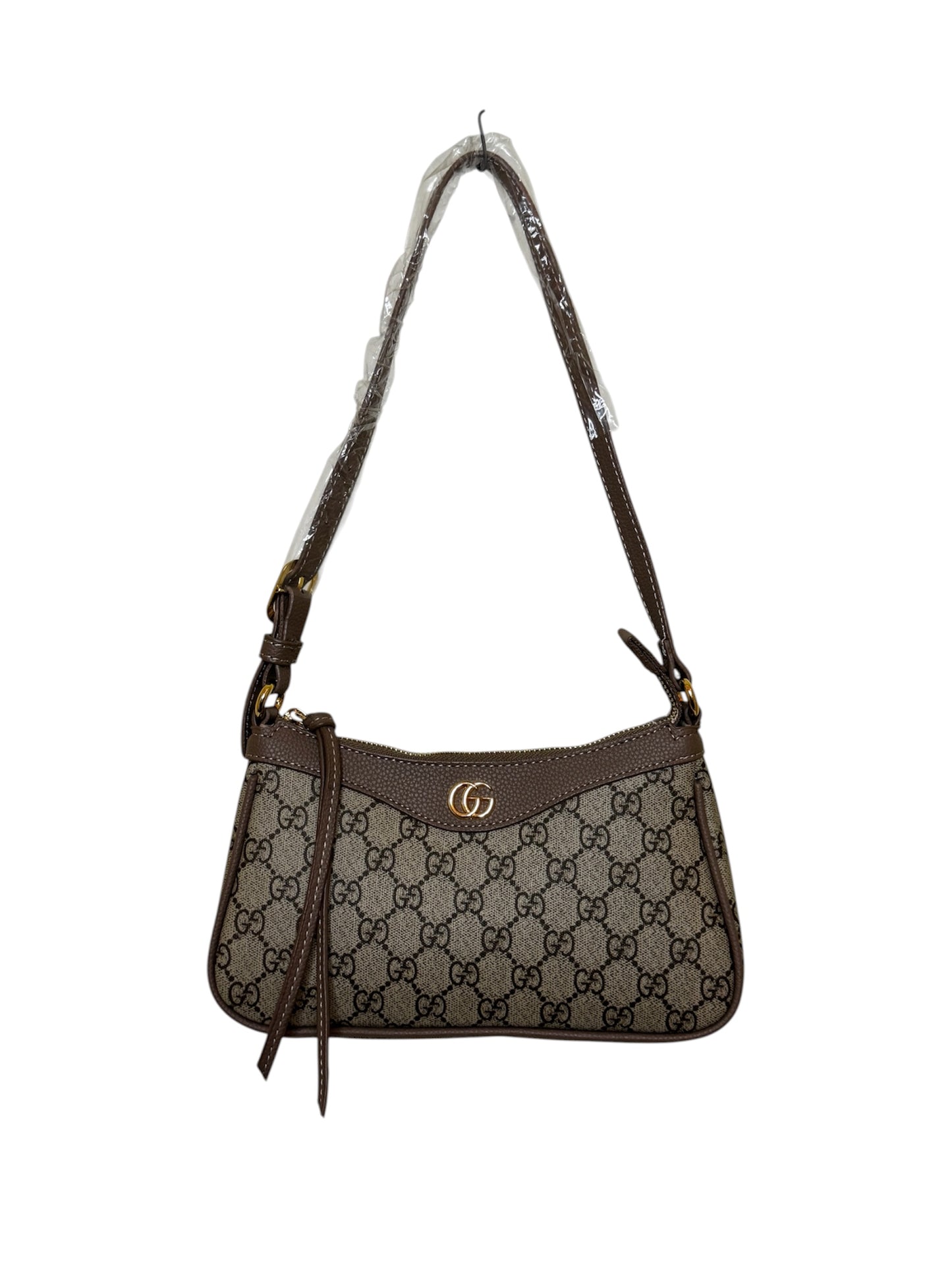 Damen Handtasche trendig & elegant in der Farbe Grau/Kaffee