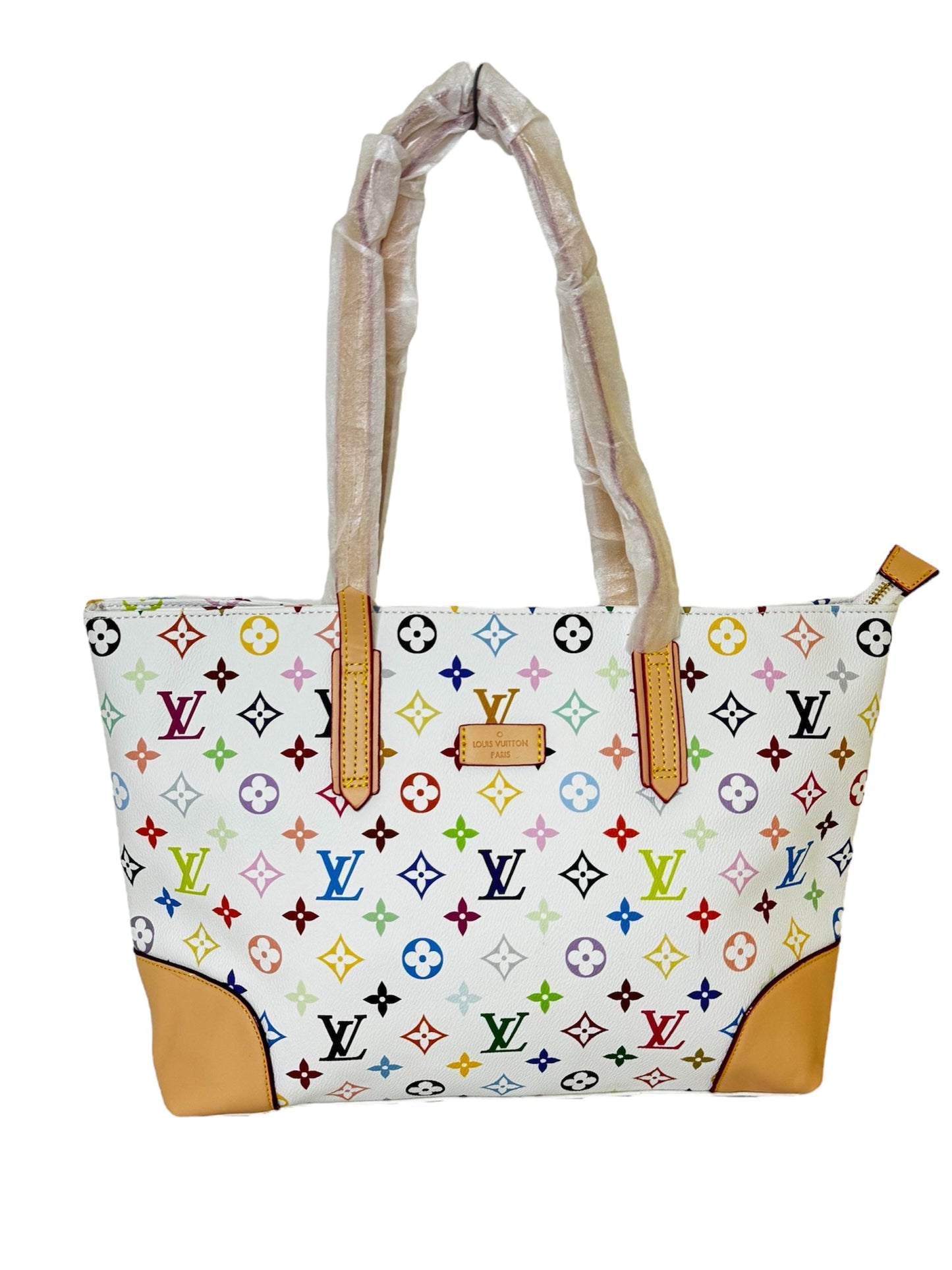 Damen Handtasche 3teilig trendig & elegant in dem Farbenmix Weiß