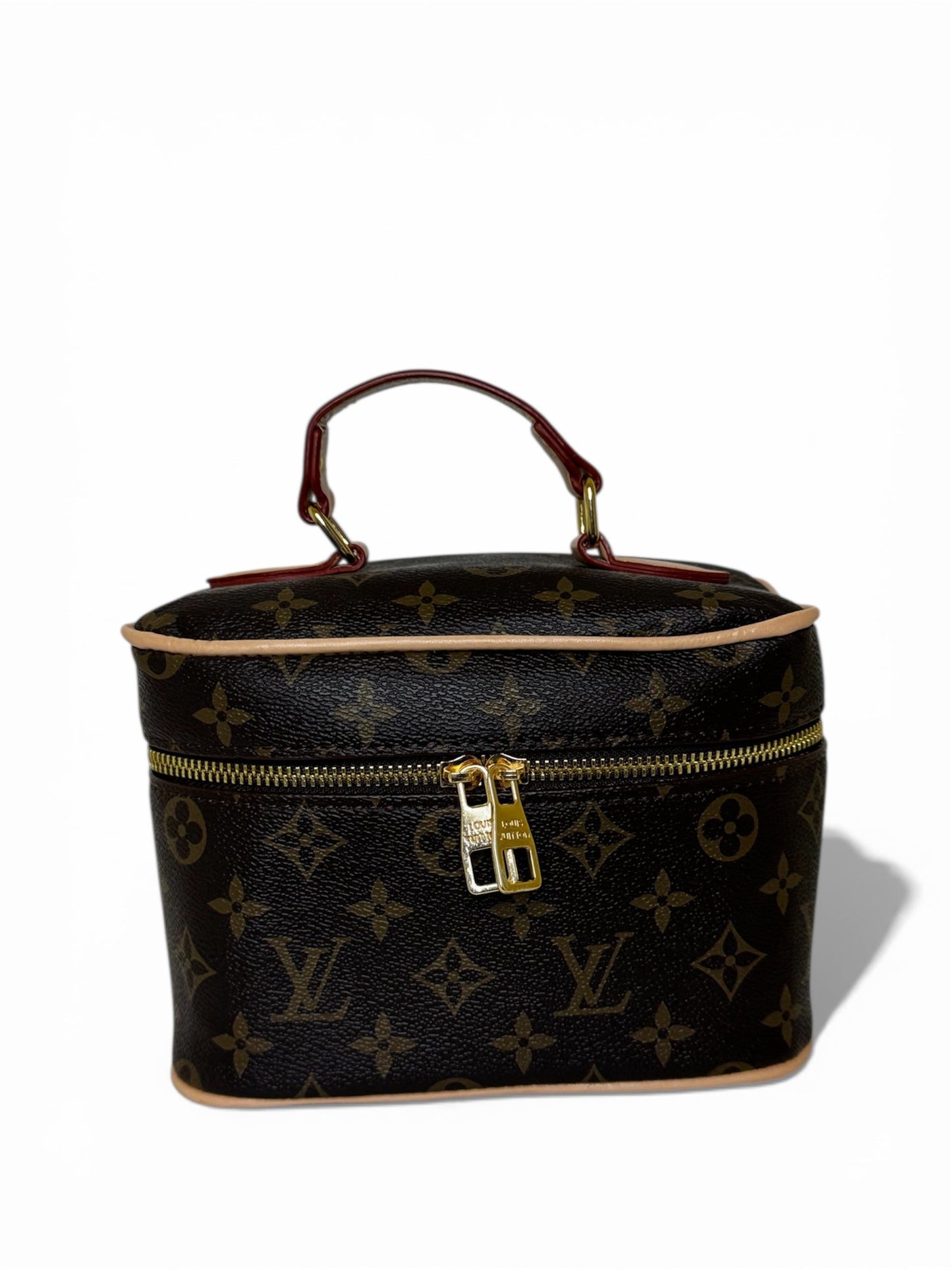 Kosmetiktasche trendig & elegant in der Farbe Braun