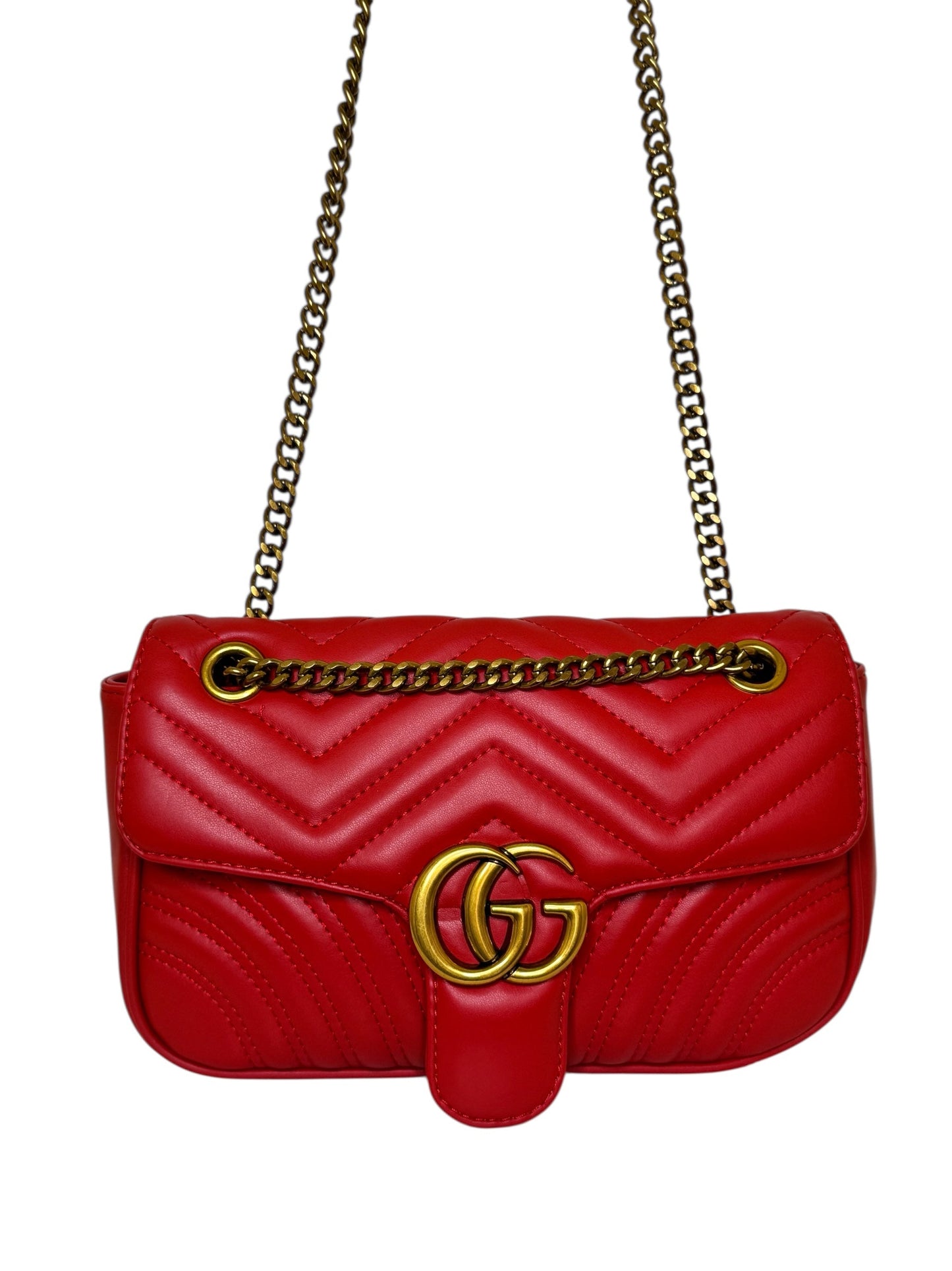 Damen Umhängetasche trendig & elegant in der Farbe Rot