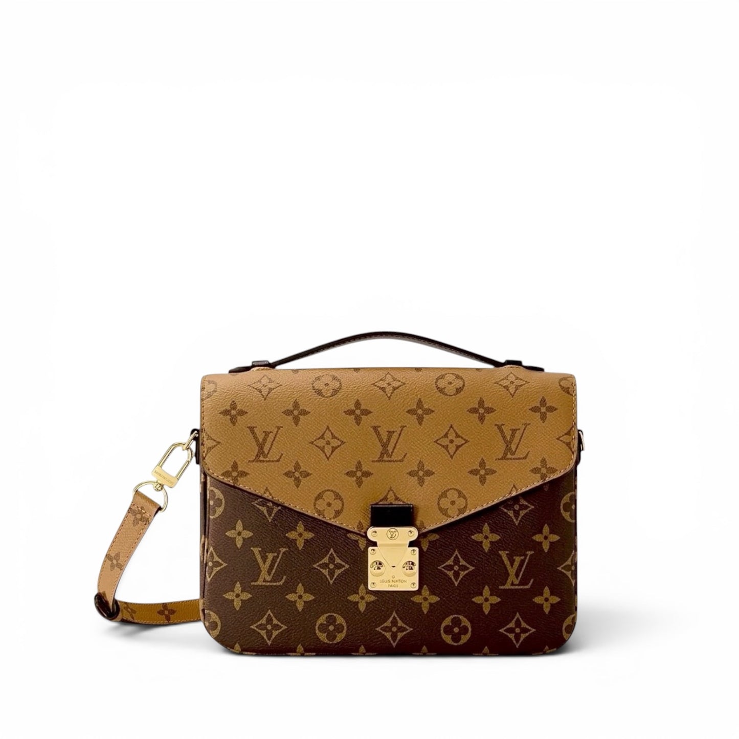Damen Handtasche trendig & elegant in der Farbe Braun/Hellbraun