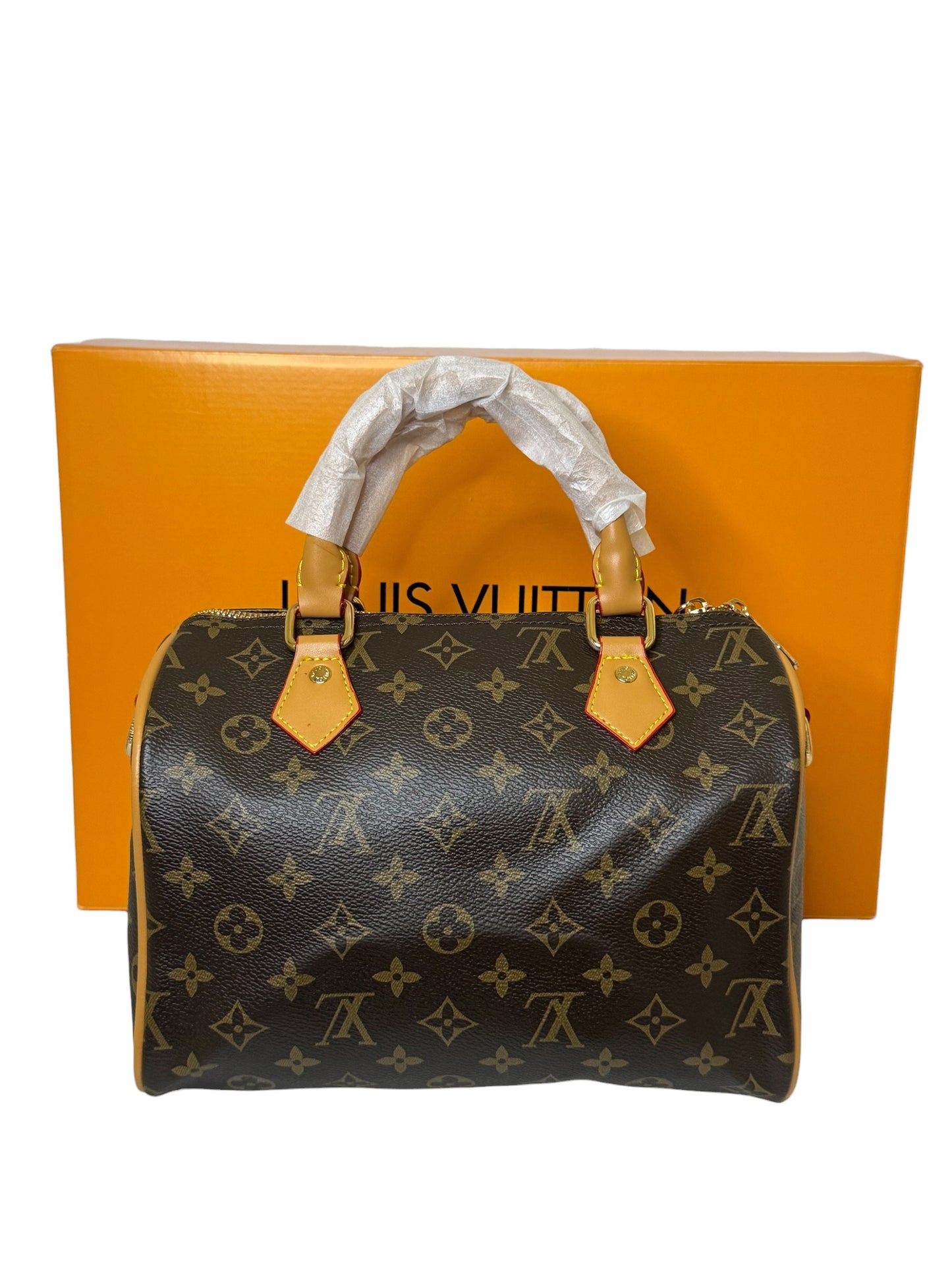 Damen Handtasche trendig & elegant in der Farbe Braun/kastanienbraun 25cm