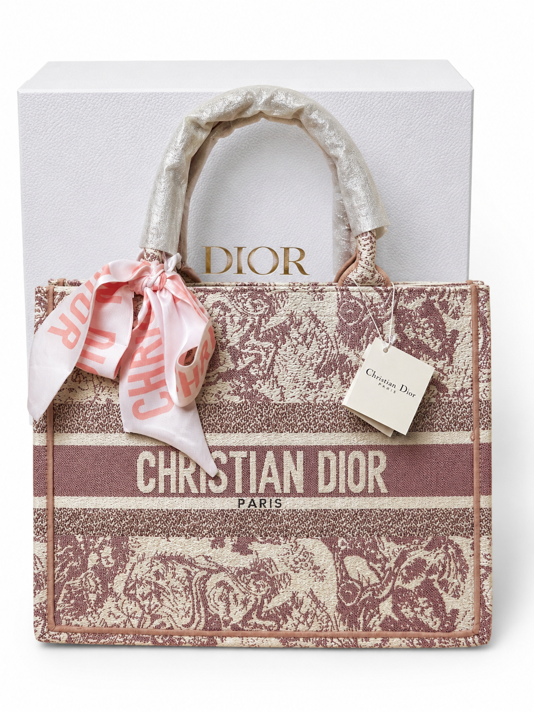 Damen Handtasche trendig & elegant in der Farbe Beige/Rosa
