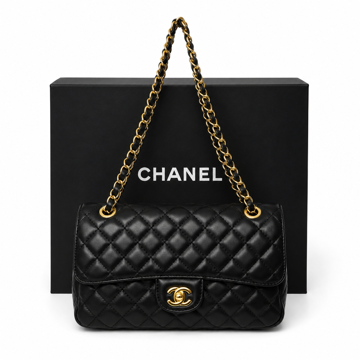 Damen Umhängetasche trendig & elegant in der Farbe Schwarz