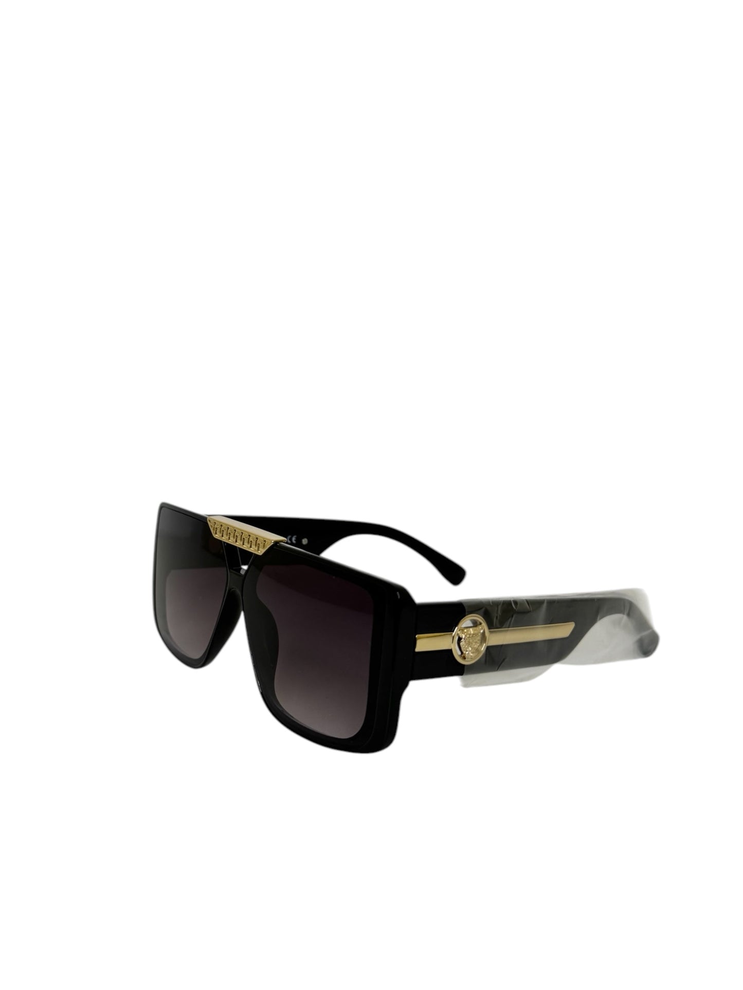 Damen Sonnenbrille trendig & elegant in der Farbe Schwarz