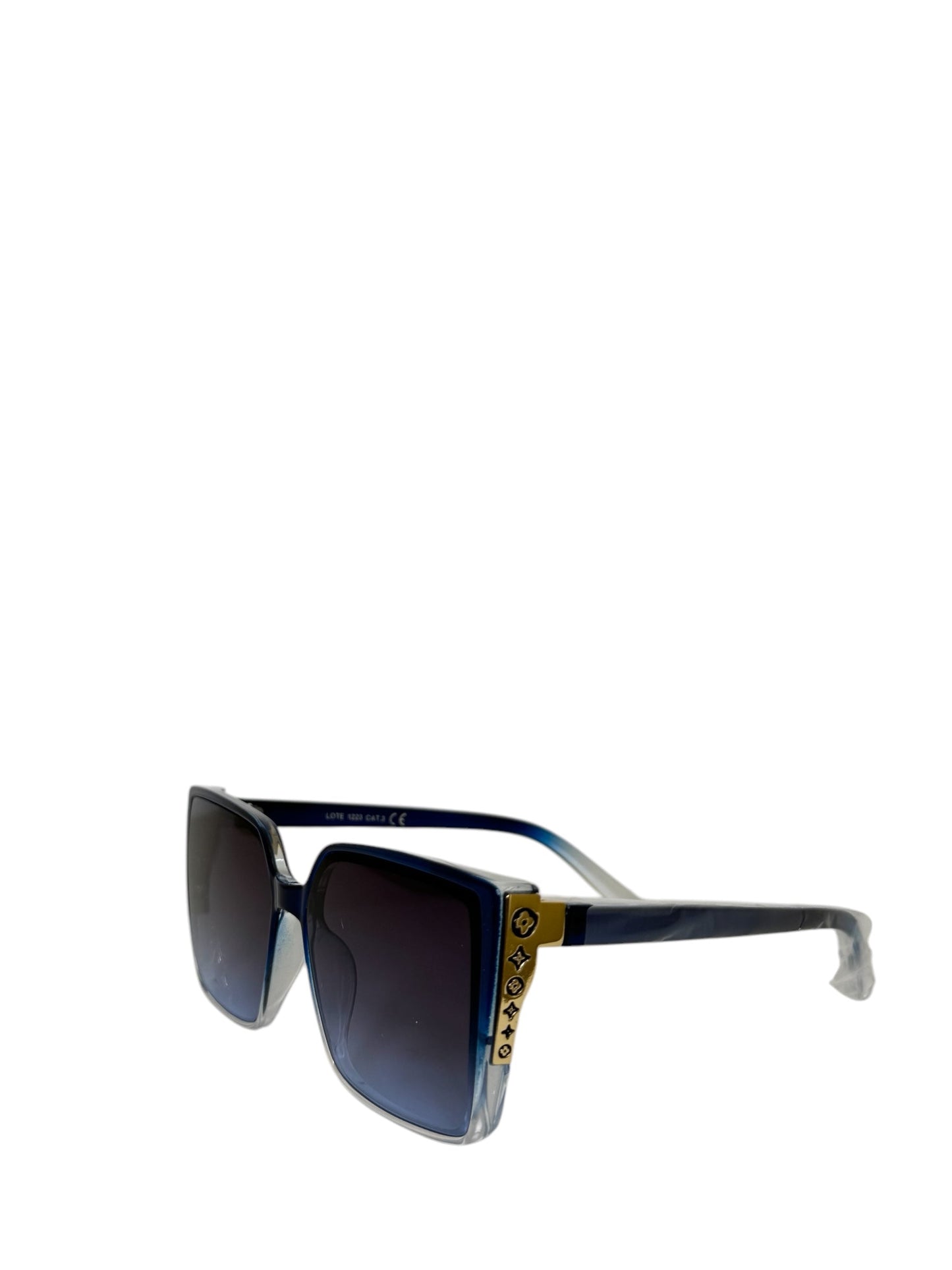Damen Sonnenbrille trendig & elegant in der Farbe Blau