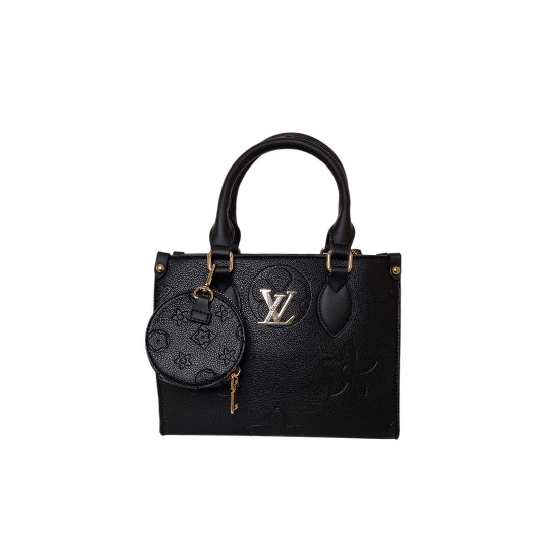 Damen Handtasche trendig & elegant in der Farbe Schwarz