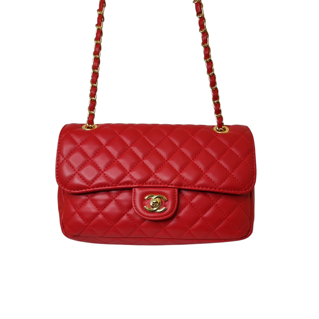 Damen Umhängetasche trendig & elegant in der Farbe Rot