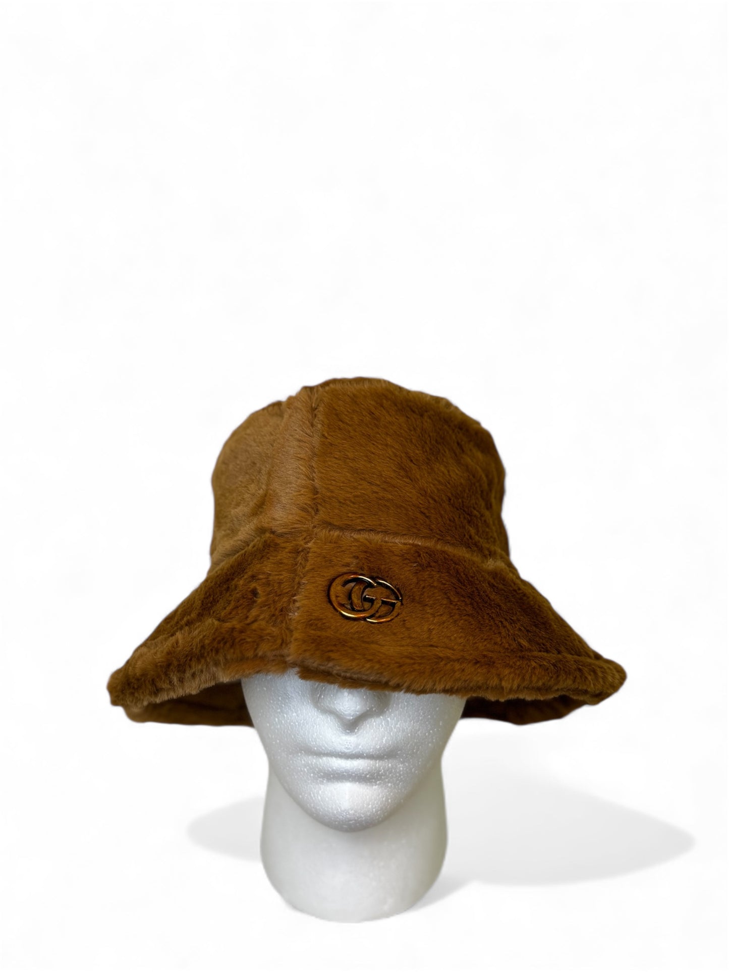 Trendiger Fellhut in Braun One Size