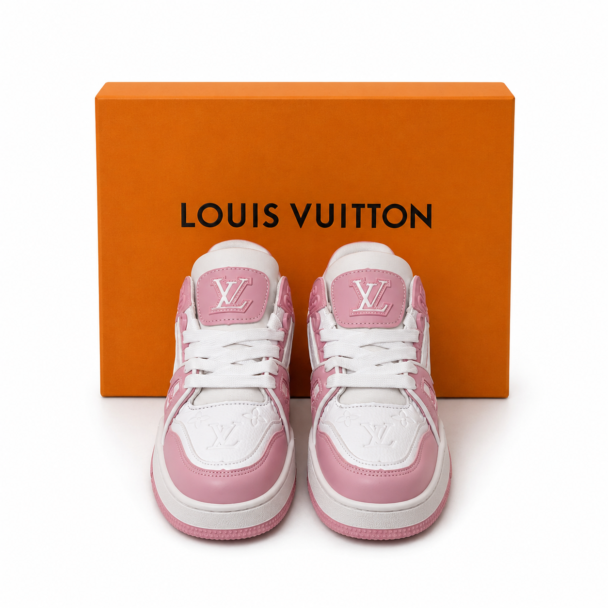 Sneaker trendig & elegant in der Farbe Rosa/Weiß