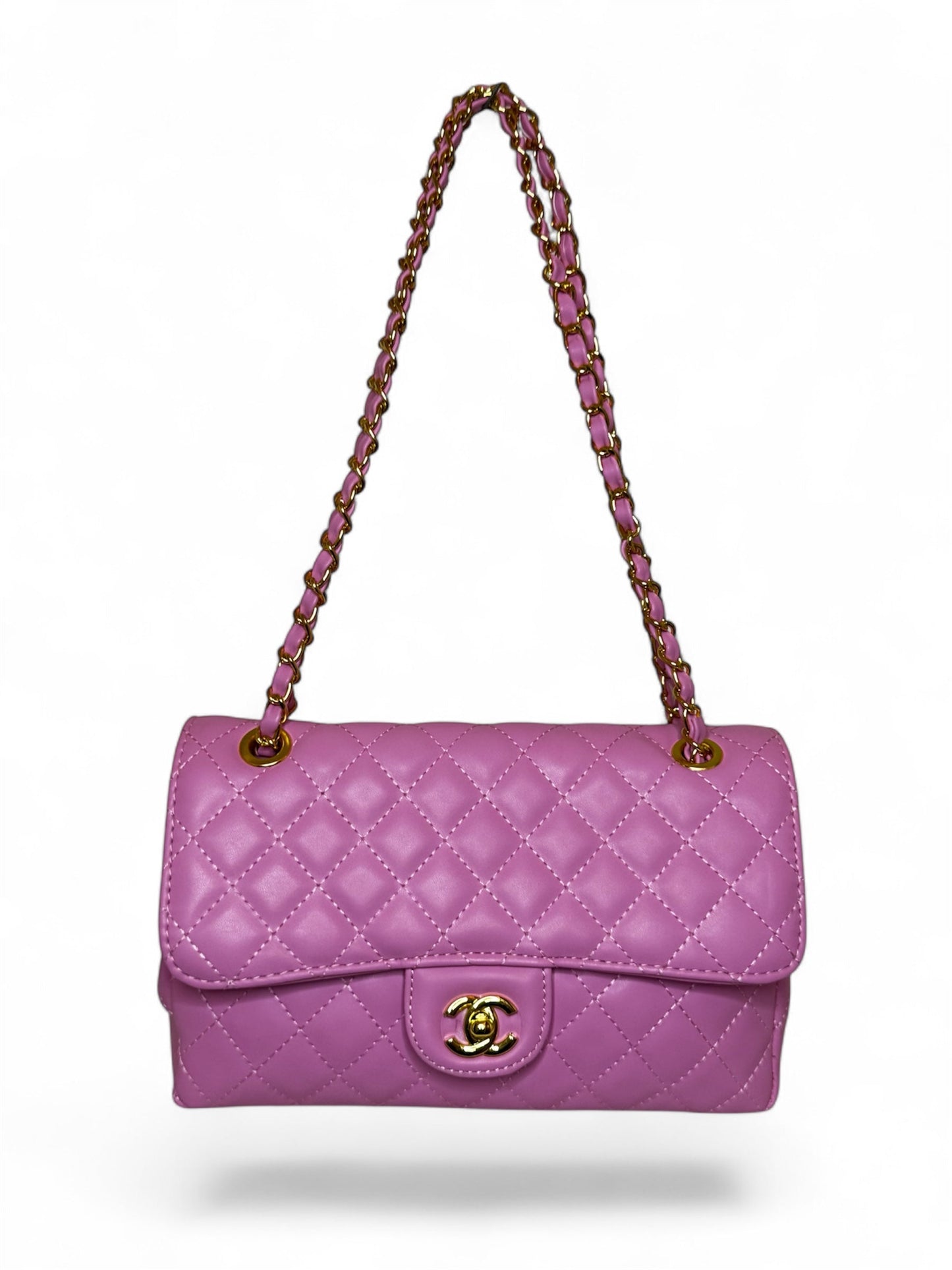 Damen Umhängetasche trendig & elegant in der Farbe Rosa