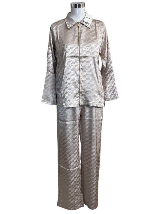 Damen Zweiteiler Set Trendig & Elegant in der Farbe Beige