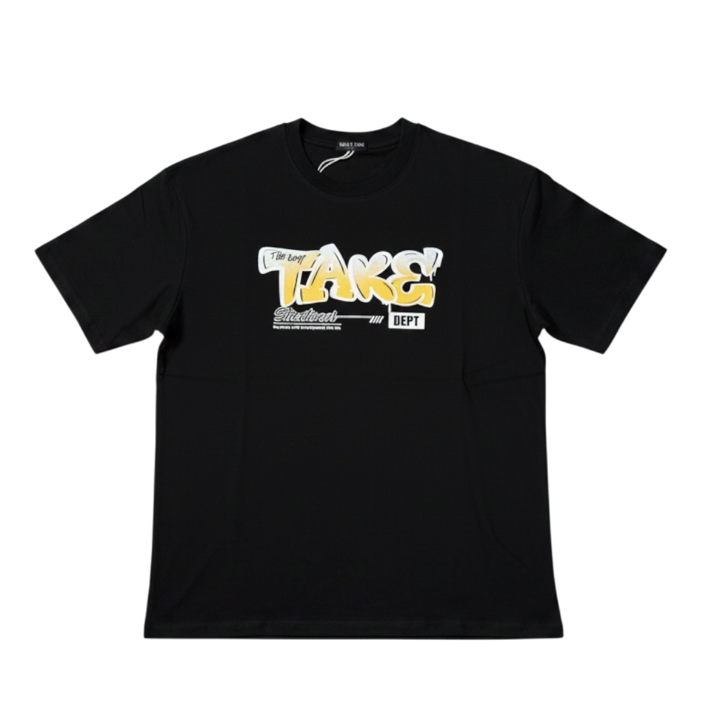 Unisex T-Shirt in Schwarz mit Print, Bold & Streetstyle Größe L