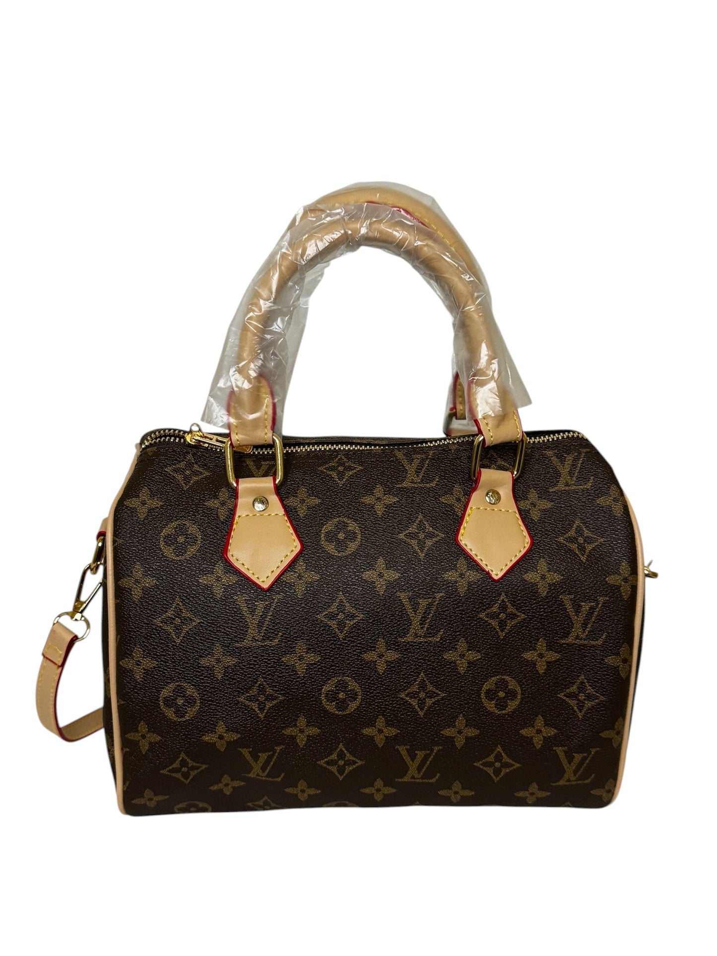 Damen Handtasche trendig & elegant in der Farbe Braun 25cm