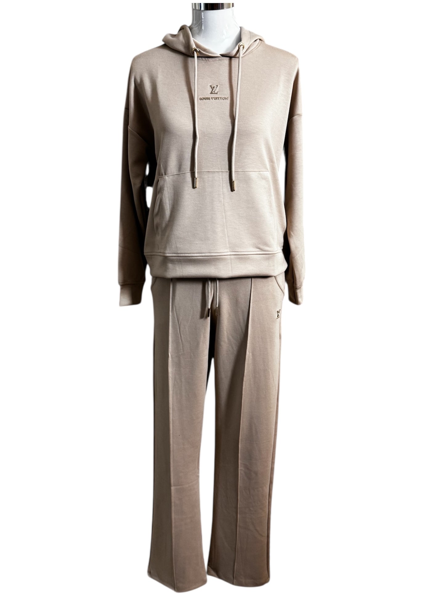 Unisex Zweiteiler Set Trendig & Elegant in der Farbe Beige