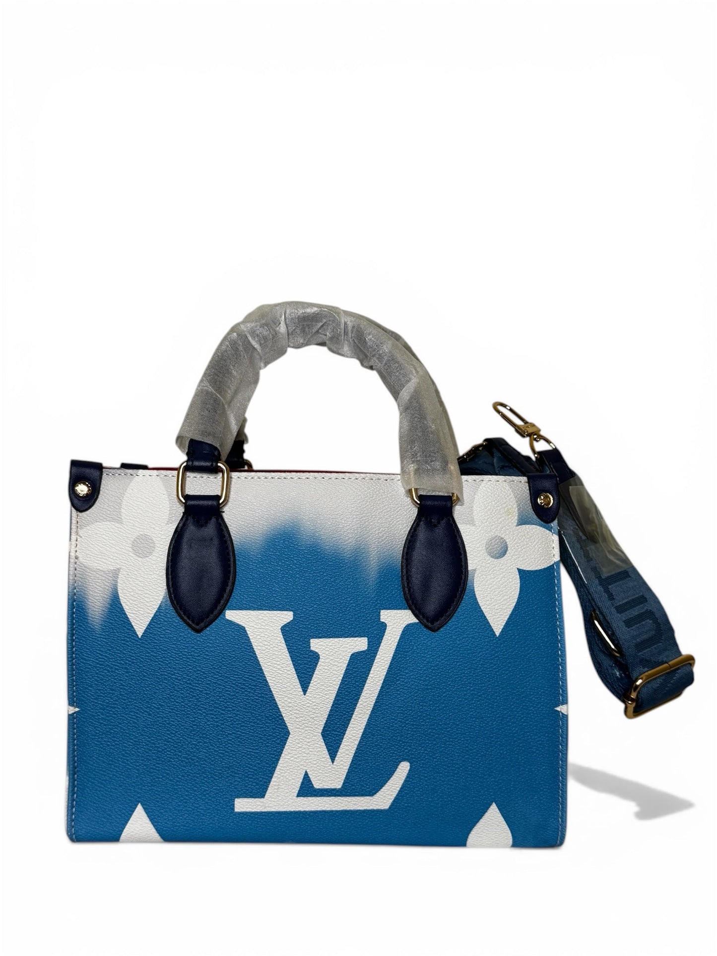 Damen Handtasche trendig & elegant in der Farbe Blau/Weiß