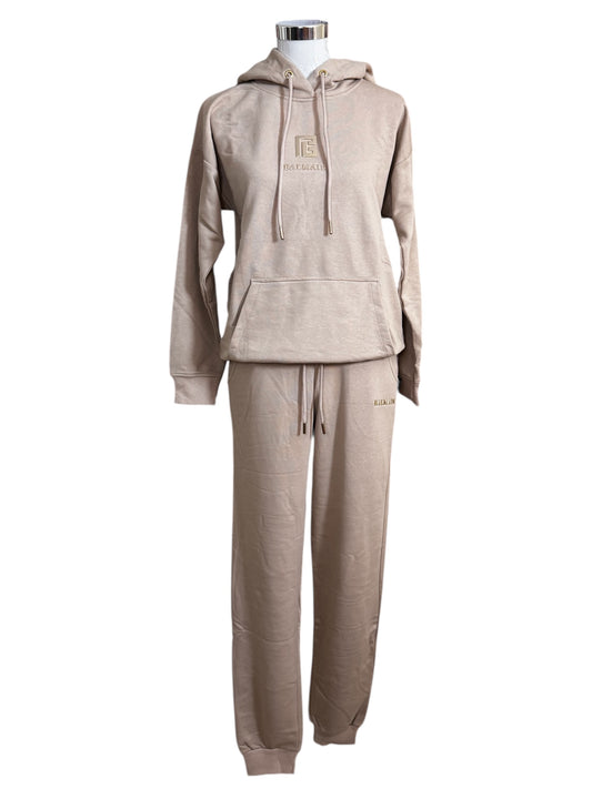 Damen Zweiteiler Set Trendig & Elegant in der Farbe Beige