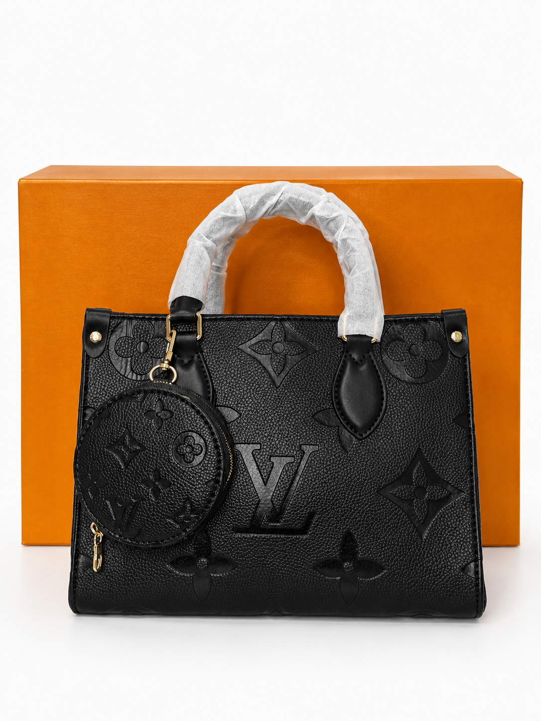 Damen Handtasche trendig & elegant in der Farbe Schwarz