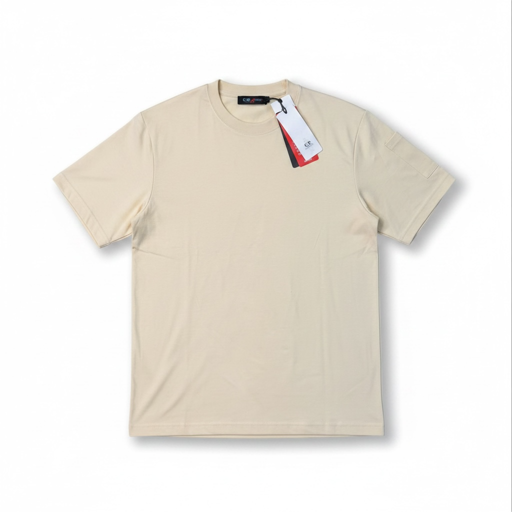 Unisex Set T-Shirt & kurze Hose in Beige