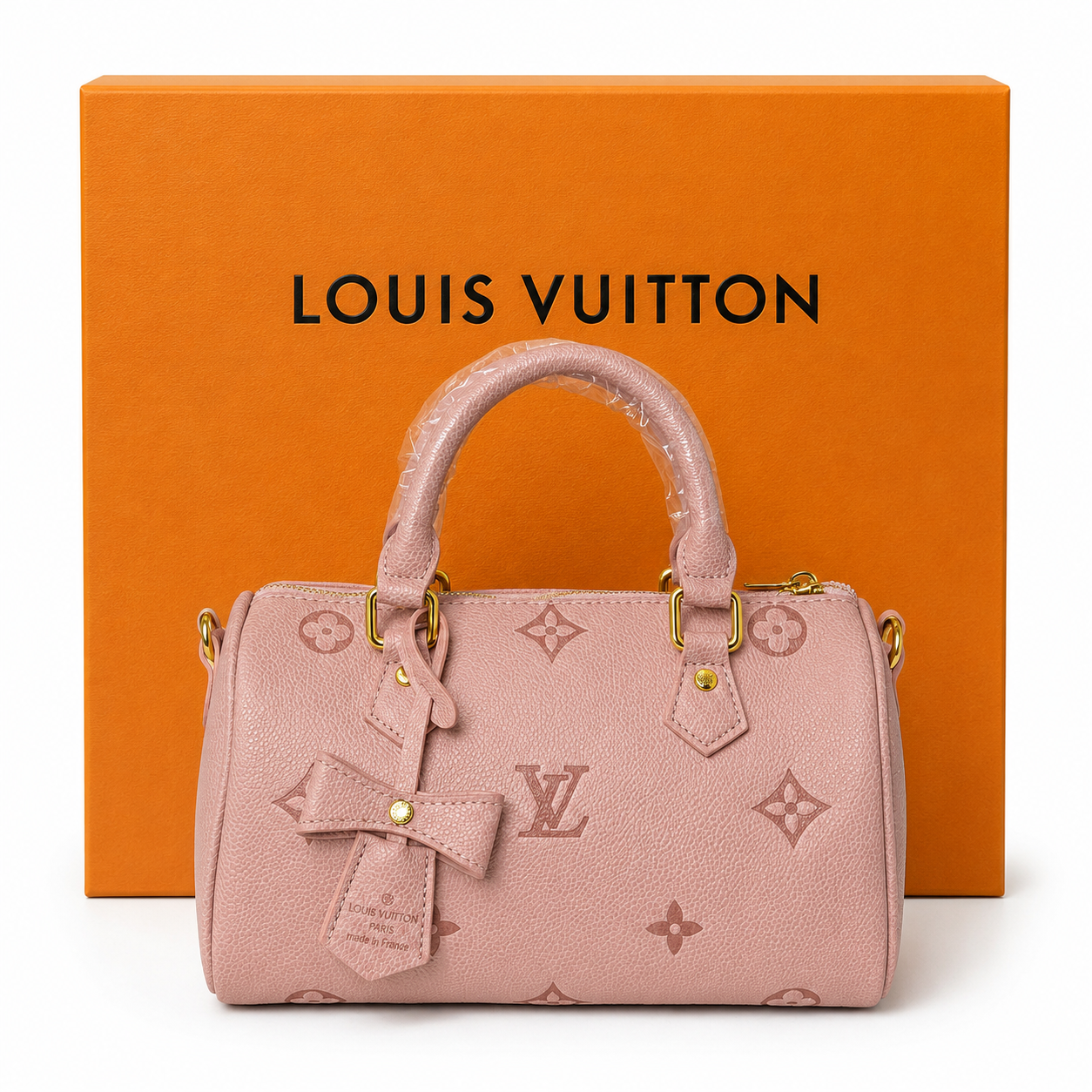 Damen Handtasche trendig & elegant in der Farbe Rosa 25cm