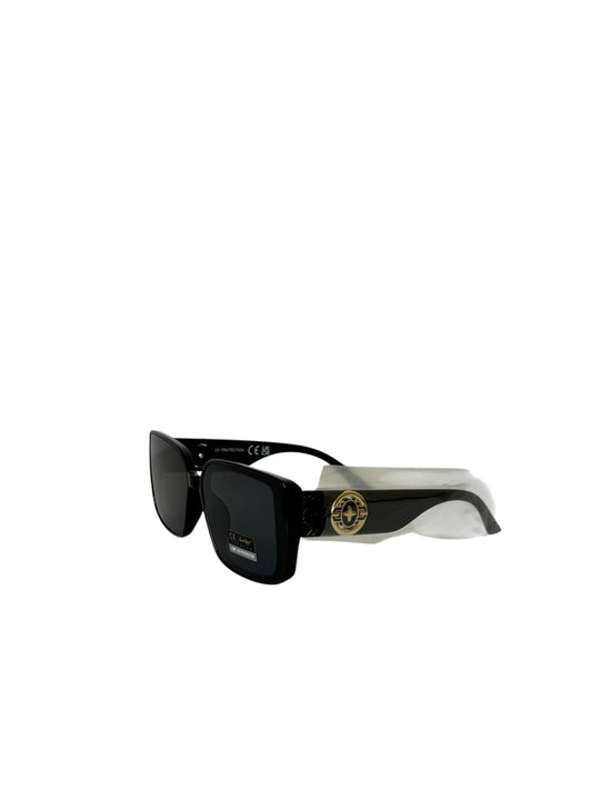 Damen Sonnenbrille trendig & elegant in der Farbe Schwarz