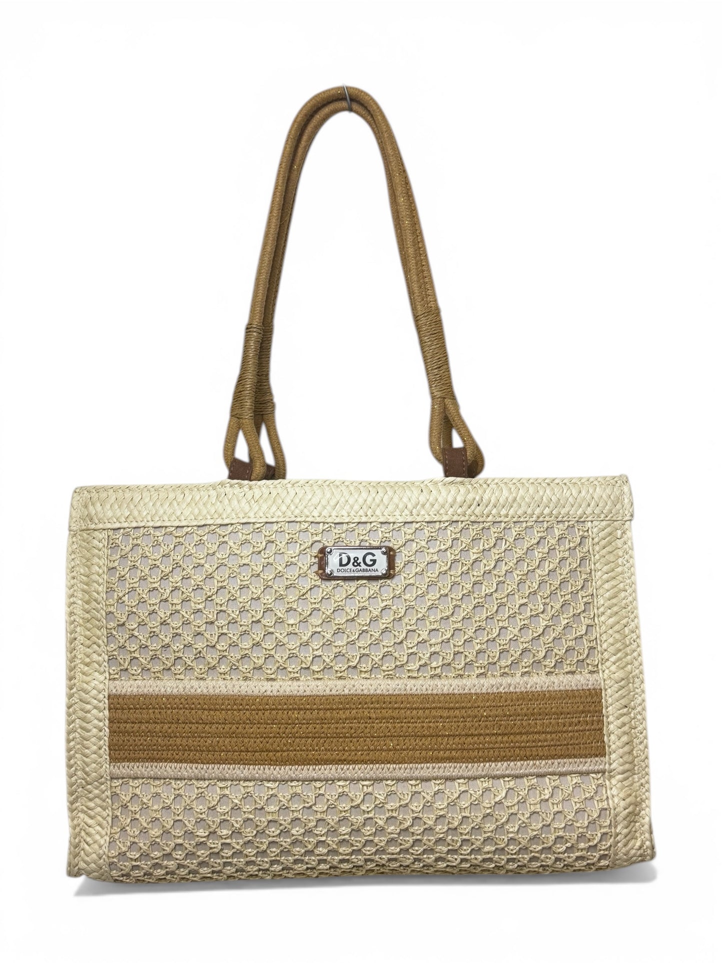 Damen Handtasche trendig & elegant in der Farbe Beige/Kaffee Sommer