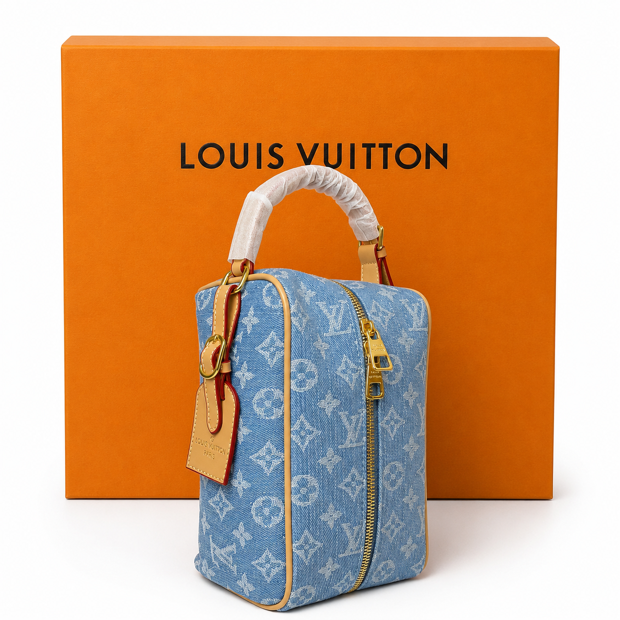 Kosmetiktasche trendig & elegant in der Farbe Jeans/Blau