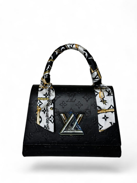 Damen Handtasche trendig & elegant in der Farbe Schwarz