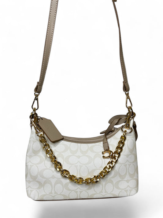 Damen Handtasche trendig & elegant in der Farbe Beige/Weiß