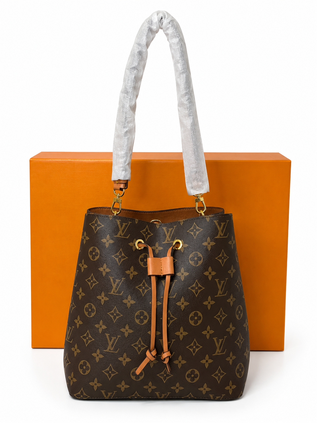 Beutel/Schultertasche trendig & funktionell in der Farbe Braun/Kastanie