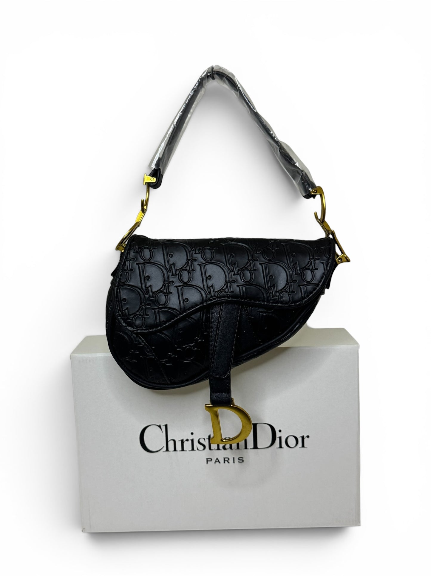 Damen Handtasche trendig & elegant in der Farbe Schwarz/Muster Mini
