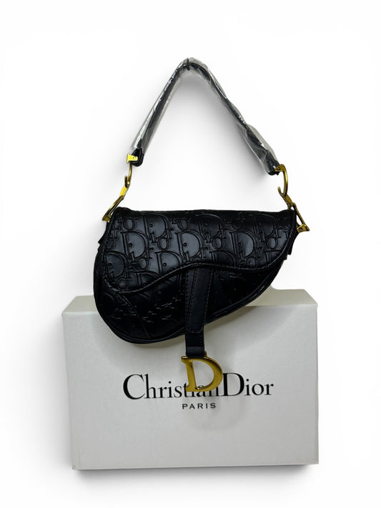 Damen Handtasche trendig & elegant in der Farbe Schwarz/Muster Mini