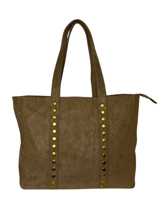 Damen Handtasch trendig & elegant in der Farbe Beige/Kaffee