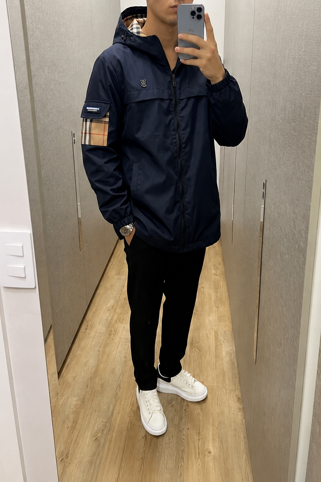 Unisex Regenjacke – Dunkelblau, Leicht & Modern