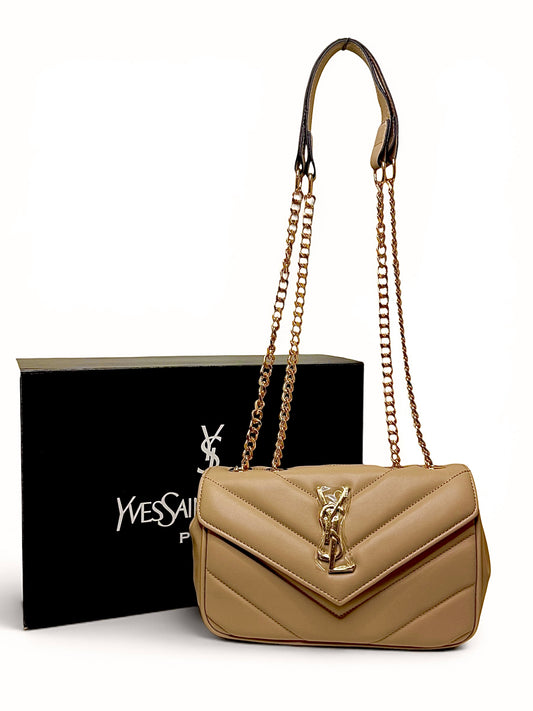 Damen Handtasche trendig & elegant in der Farbe Kaffee
