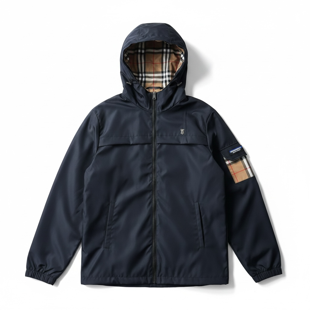 Unisex Regenjacke – Dunkelblau, Leicht & Modern