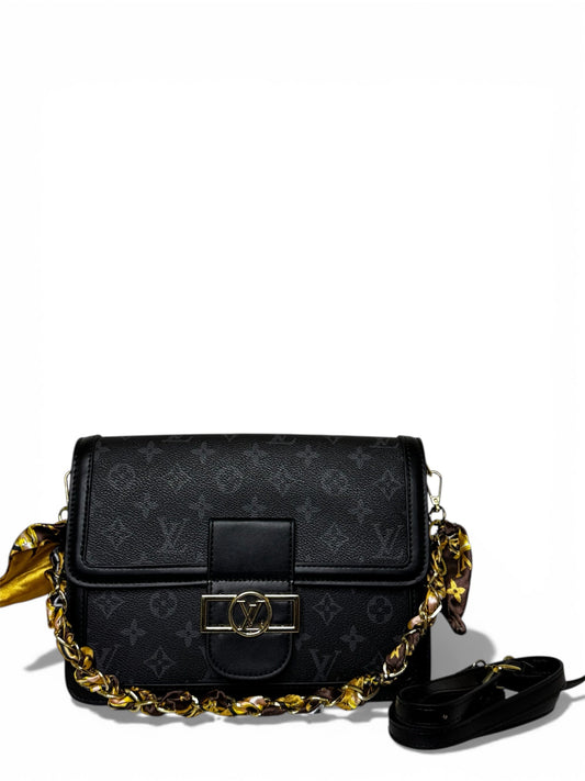 Damen Handtasche trendig & elegant in der Farbe Schwarz