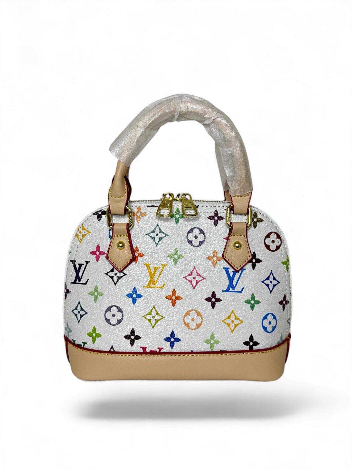 Damen Handtasche trendig & elegant in dem Farben Mix Weiß