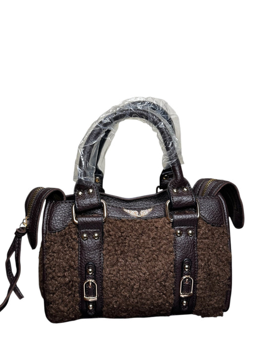 Damen Handtasche trendig & elegant in der Farbe Braun/Braun