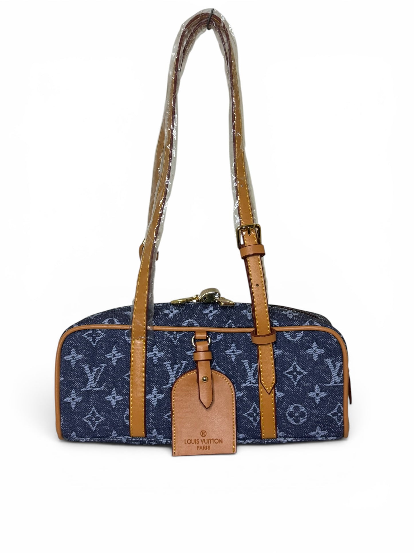 Damen Handtasche trendig & elegant in der Farbe Braun/Jeans