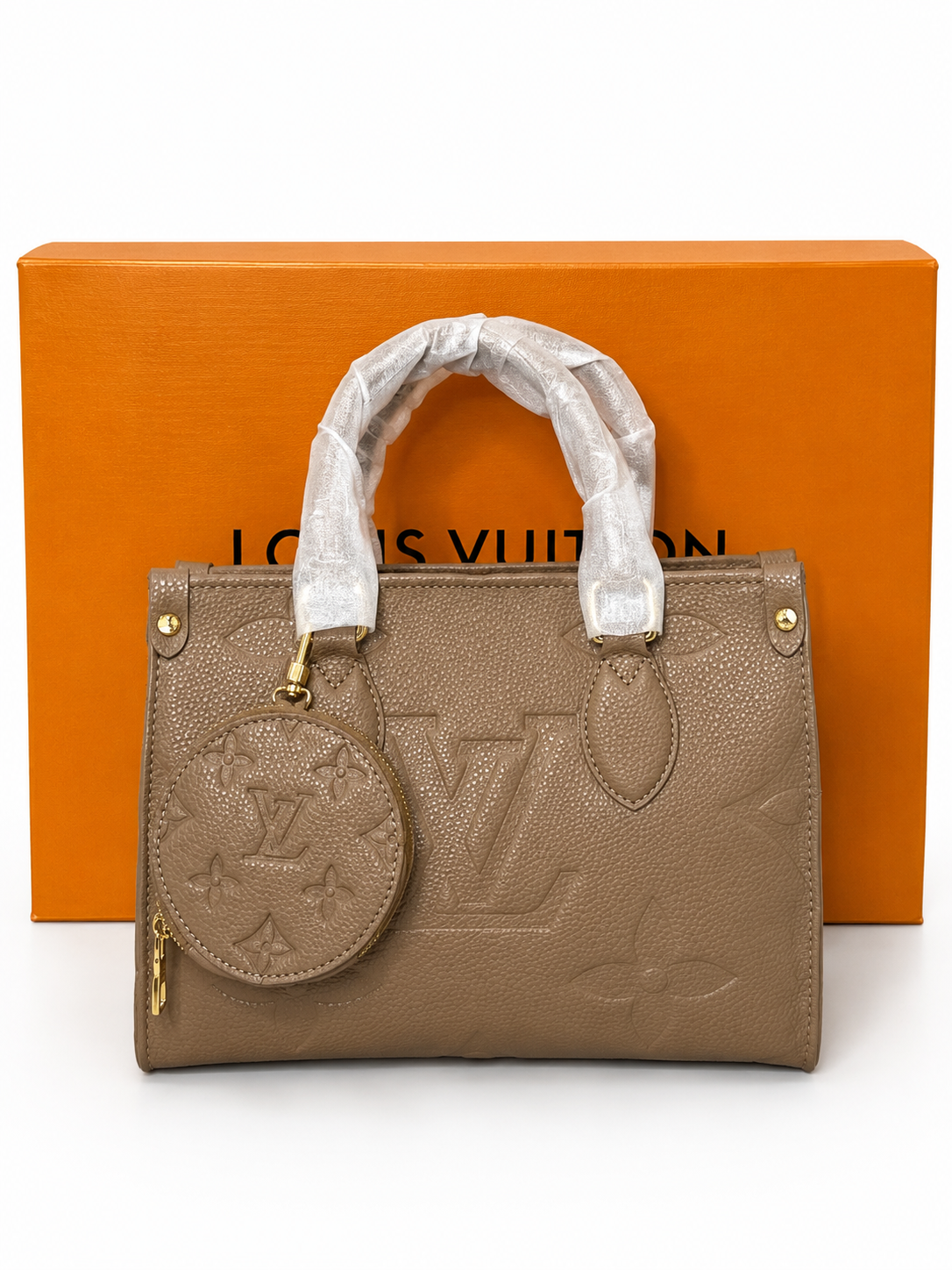 Damen Handtasche trendig & elegant in der Farbe Kaffee