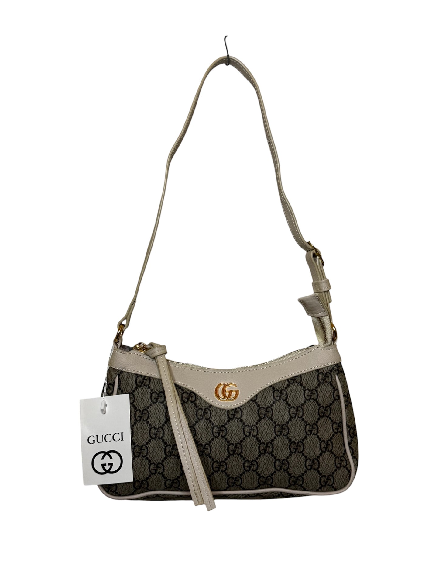 Damen Handtasche trendig & elegant in der Farbe Grau/Beige