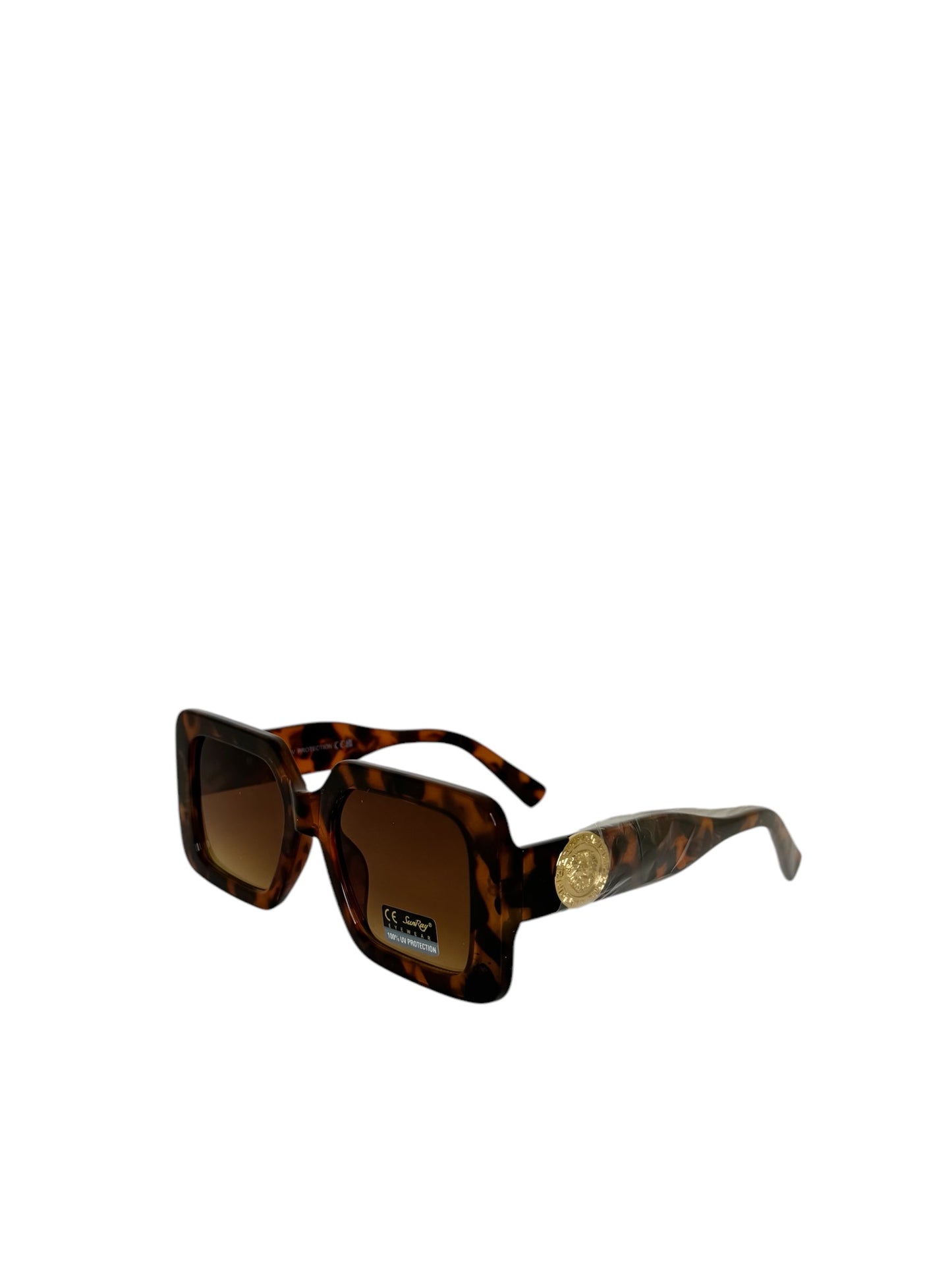 Damen Sonnenbrille trendig & elegant in der Farbe Braun